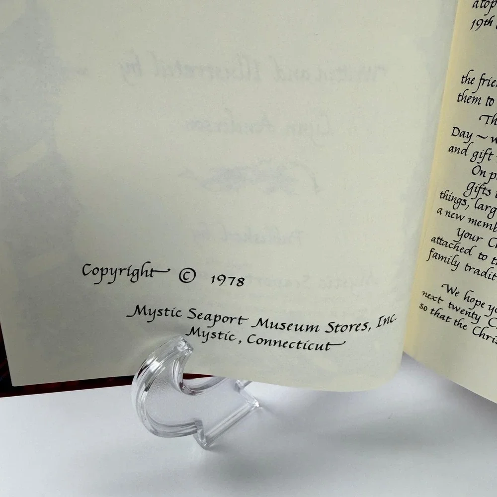 Vintage Christmas Memories Book 1978 Lynn‎ Anderson Mystic Seaport Museum UNUSED
